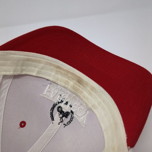 Farmboy Smokehouse Original Farm Recipes Snapback Trucker Hat Red OS Mesh Back - Picture 7 of 9